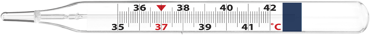 gewöhnliches quecksilberfreies Thermometer